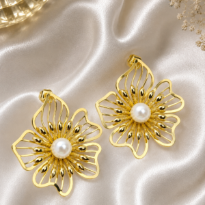 ARETE FLOR PERLA